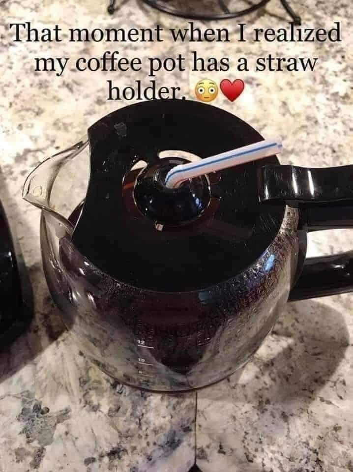 A Coffee Pot Straw