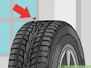 Where is the non-repair zone on a tire?
